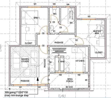 2 bedroom bungalow house plan image 4