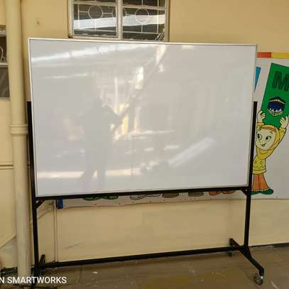 Portable one side Whiteboards with a stand image 2