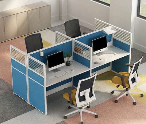 Office Workdesk :4-Way Office Workstation image 2