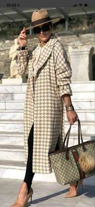 Houndstooth Trench Coats image 7