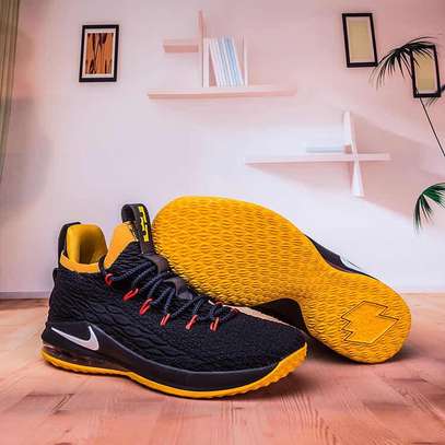 Nike Black/Yellow Lebron Shoes image 1