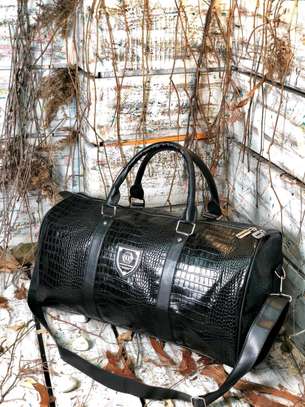 *Unisex Genuine Quality Leather Designers Executive Money Bag Travel Bag* image 3