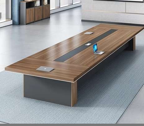 Office Table :  14 Chair Office Boardroom Table Setup image 2
