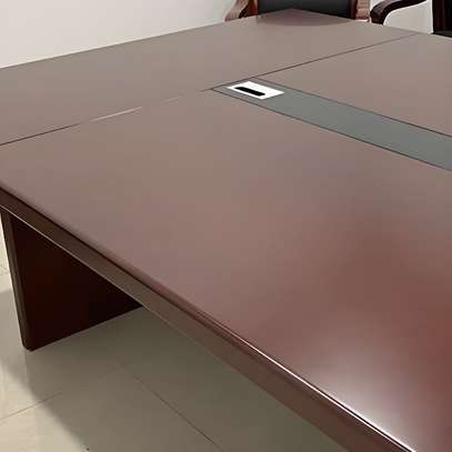 Boardroom Table; 300cm Mahogany Boardroom Table image 4