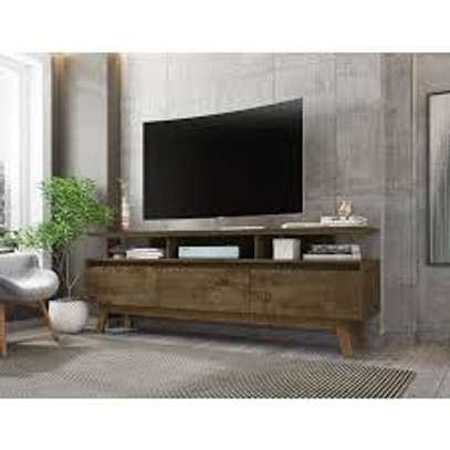 Modern Wooden TV Stand with Drawers image 3