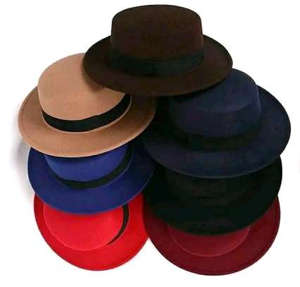 Fashion  men's fedora fedora hats in various colors image 1