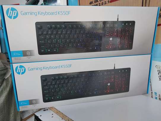 HP Gaming Keyboard K500F With Mixed Color Lighting image 1
