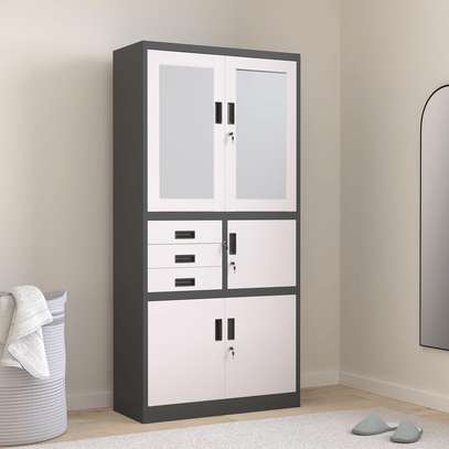 2-Door Steel Office Cabinet with Safe image 7