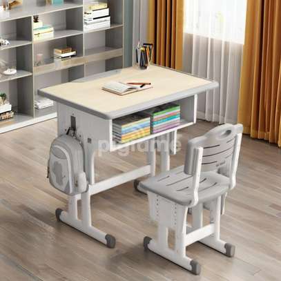 Adjustable Student Desk & Chair Set with Storage image 11