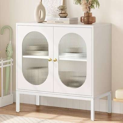 Cabinets : 2-Door Glass Display Storage Cabinet image 5