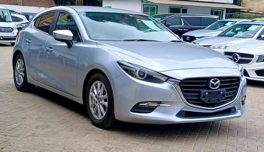 Mazda Axela 2017 model Silver color fully loaded image 2