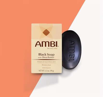 Ambi Black Soap Bar with Shea Butter- Ambi Shea Butter Soap image 1