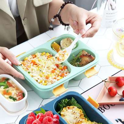 3 GRID LUNCH BOX for kids and adults Leakproof image 3