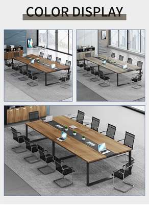 Modern Luxury 12-Seater Conference Table –Wood Finish image 2