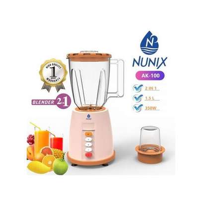 Nunix Ak-100 2 In 1 Blender With Grinding Machine 1.5 Ltrs image 1