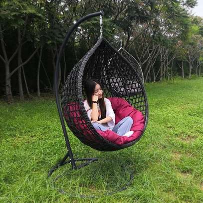 Garden Hanging Swing with Strong Metal Stand image 3