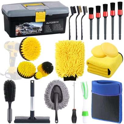 25pcs detail car cleaning tool kit image 1