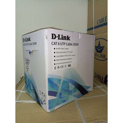 D-Link Cat6 UTP 24 AWG PVC Solid 305m Cable Pure copper. image 1
