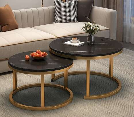 Office Table: Marble Top Nesting Table image 1