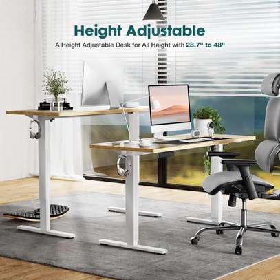 Office tables: 120cm electric adjustable tables image 3