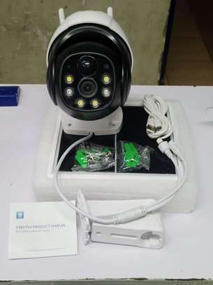360° PTZ ROTATING SOLAR CCTV SECURITY WIFI CAMERA LED LIGHTS image 1