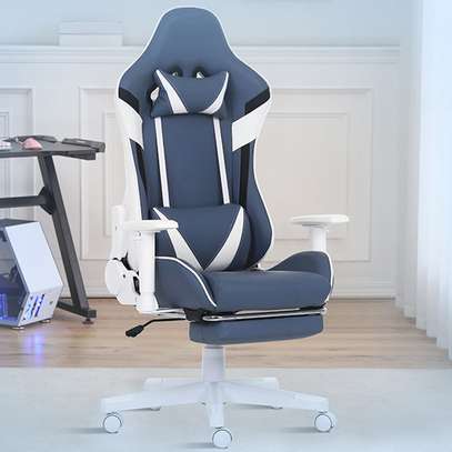 Office Chair: Home Azure Gaming Chair With Pillow image 5