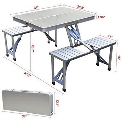 Foldable Magic Picnic table with seats image 3