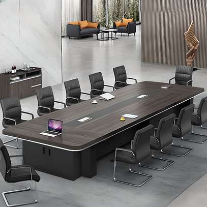 Grey 3-Meter Wooden Boardroom Table image 7