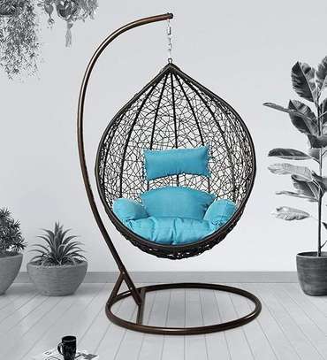 Luxury Wicker Hanging Egg Chair – Modern Rattan Swing image 5