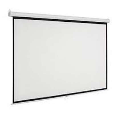 projector screen 210 by 210 Electric. image 1