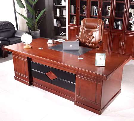 Office Desk : Office Mahogany Business Executive Desk image 3