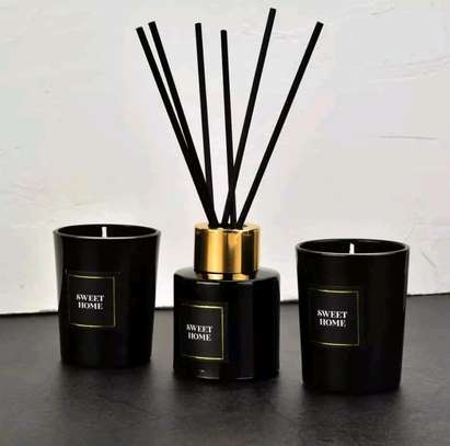 50ml reed diffuser + 2pc scented candles image 1