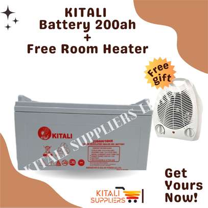 KITALI Battery 200ah With Free Room Heater image 1