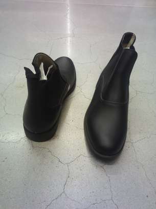 Men's leather boots black image 1