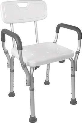 Shower Chair/  Bath Seat, Removable Back and Adjustable Legs image 2