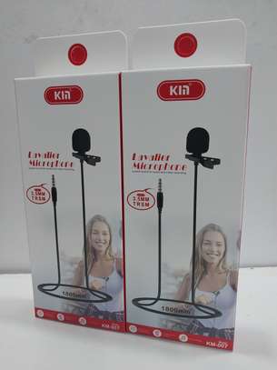 KIN Clip Tie Collar 3.5Mm Audio Cable Plug Lapel Microphones image 1