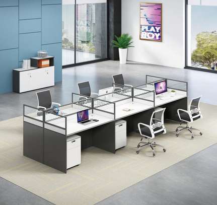 6-Way Modular Office Workstation – Modern Design image 2