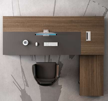 Ergonomic L-Shaped Office Desk for Executives [160cm] image 4