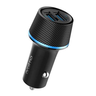 ORAIMO OCC-21D CAR CHARGER 2 in 1 DUAL USB PORTS + 2 in 1 Lightning n Microusb Cable image 1
