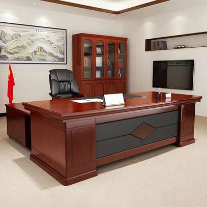 Modern Rectangular Boss Desk – Executive Office Table image 2