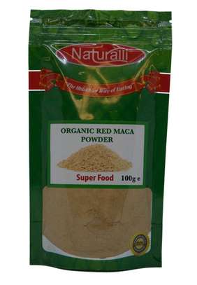 NATURALLI ORG RED MACA POWDER 100GM image 1