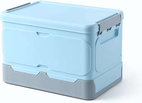 Foldable storage box  with lid home organizer -medium image 3