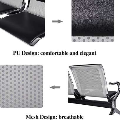 Office Bench: Waiting Two-Link Classic Padded Bench image 6