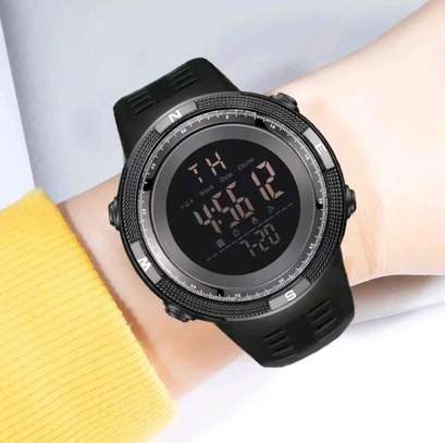 Black Strap Digital Alarm Watch image 3