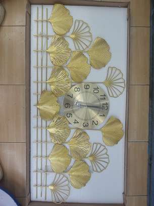 Wrought iron Leaf Wall Clock image 2