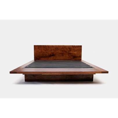 Floating Solid Wooden Bed image 3