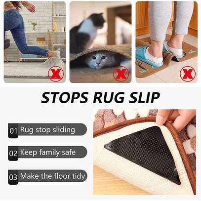 4 pcs Ruggies Rug Carpet ,Mat Grippers Non slip grip, image 6