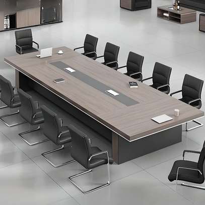 Modern Executive Conference Table Set – Solid Wood image 4