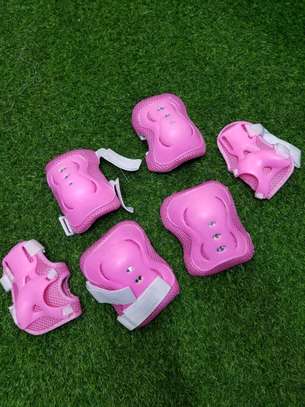 Pink  kids protective elbow and knee pads image 1
