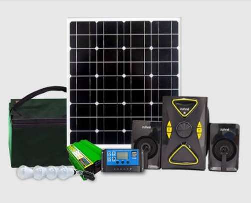Complete solar kit 60watts with 2.1 subwoofer image 1